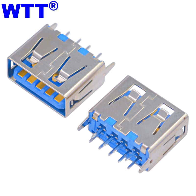 3.0USB母座180度立式直插