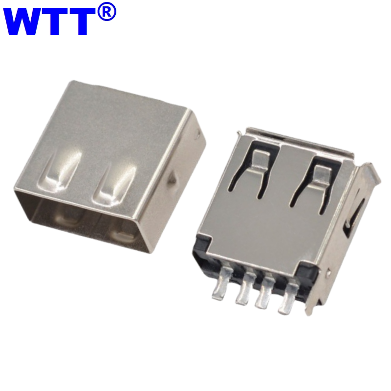 2.0USB母座焊线式带护套