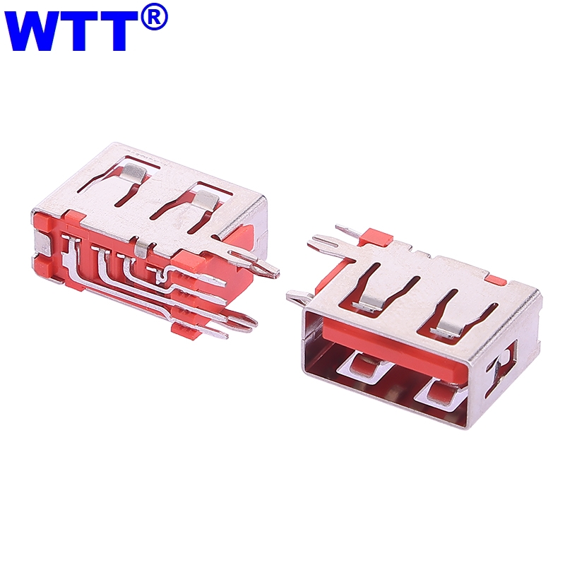USB2.0 AF母座侧插短体10.0MM