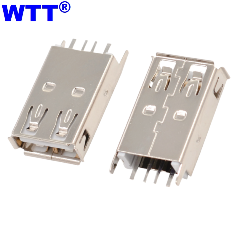 2.0USB母座180度直插大电流